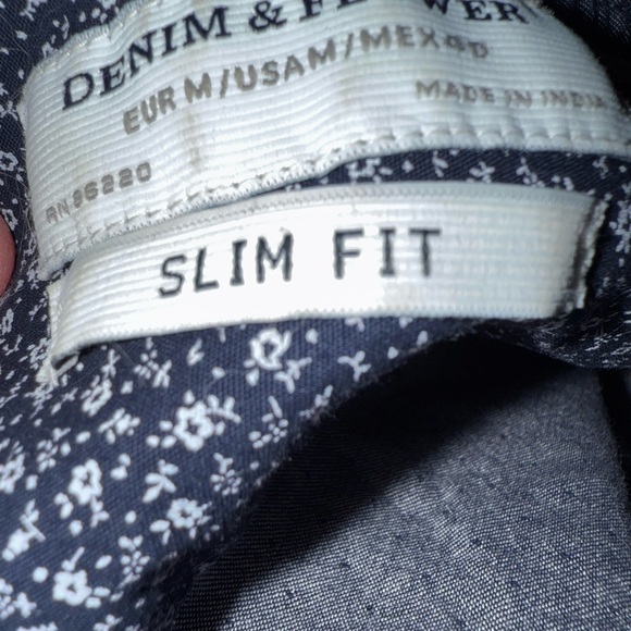 Denim & Flower Slim Fit Printed Cotton Full Sleeve Casual Shirts - Picture 7 of 11